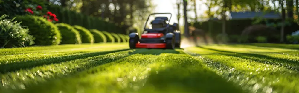 Tonte de pelouse à Restinclières